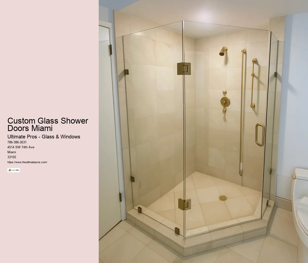 Custom Glass Shower Doors Miami