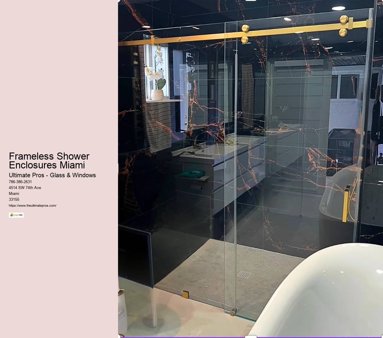 Frameless Shower Enclosures Miami