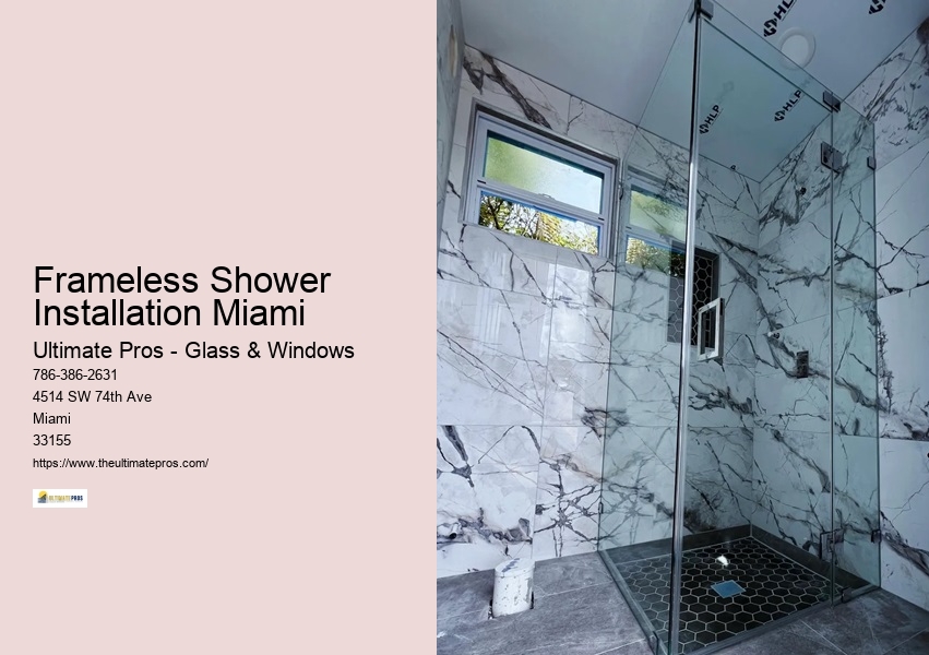 Frameless Shower Installation Miami