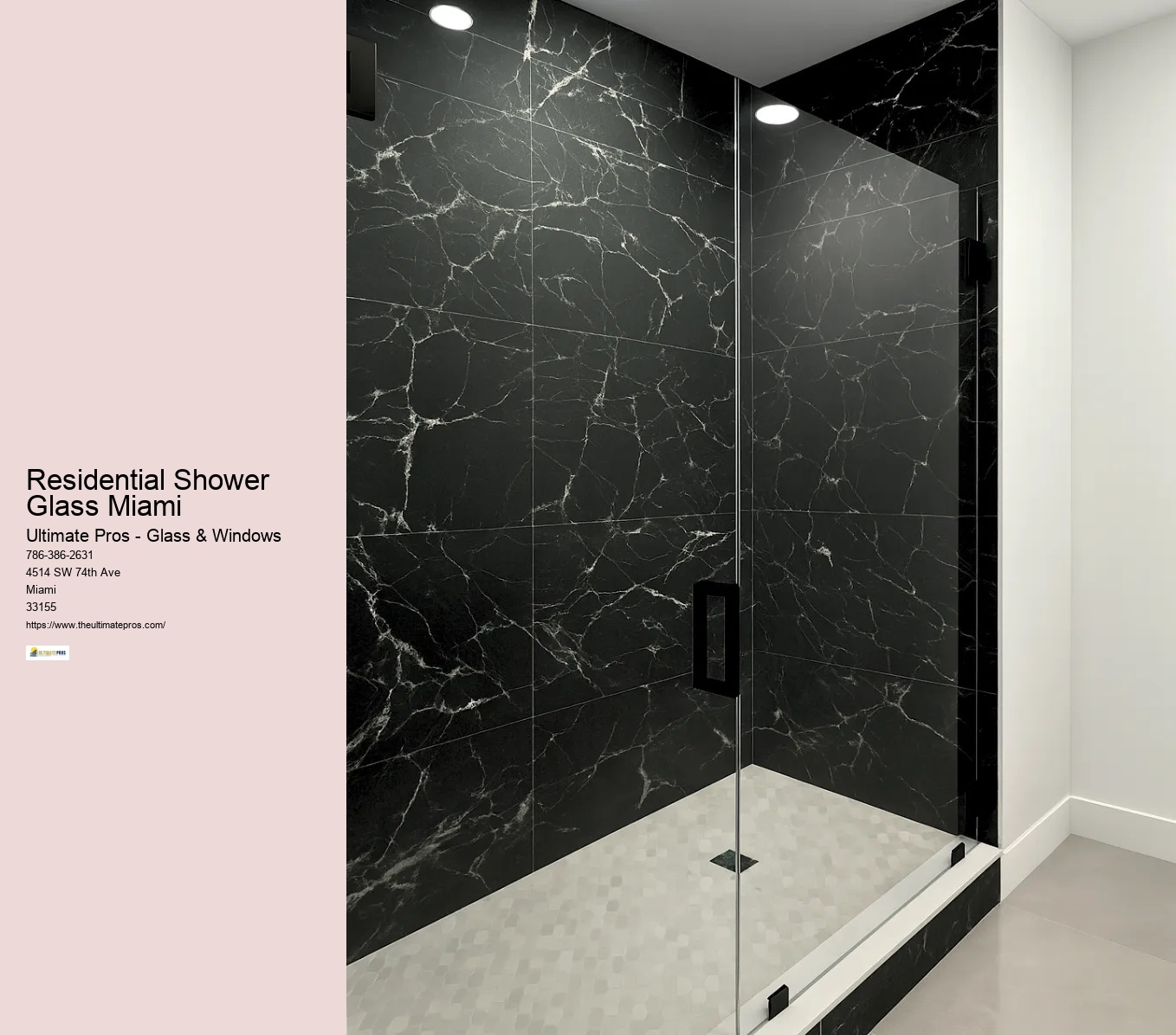 Residential Shower Glass Miami